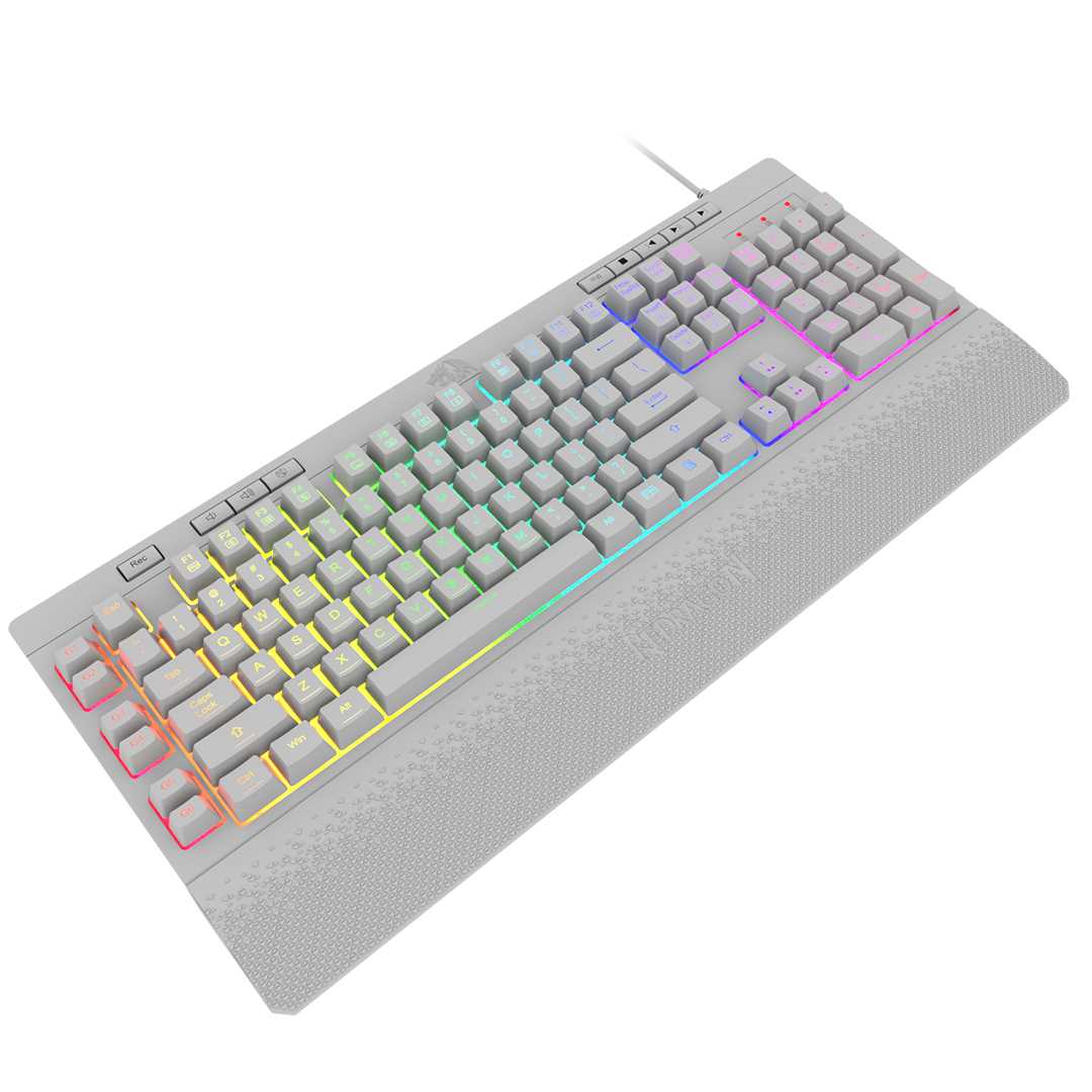 TECLADO REDRAGON K512 SHIVA RGB WHITE MEMBRANA