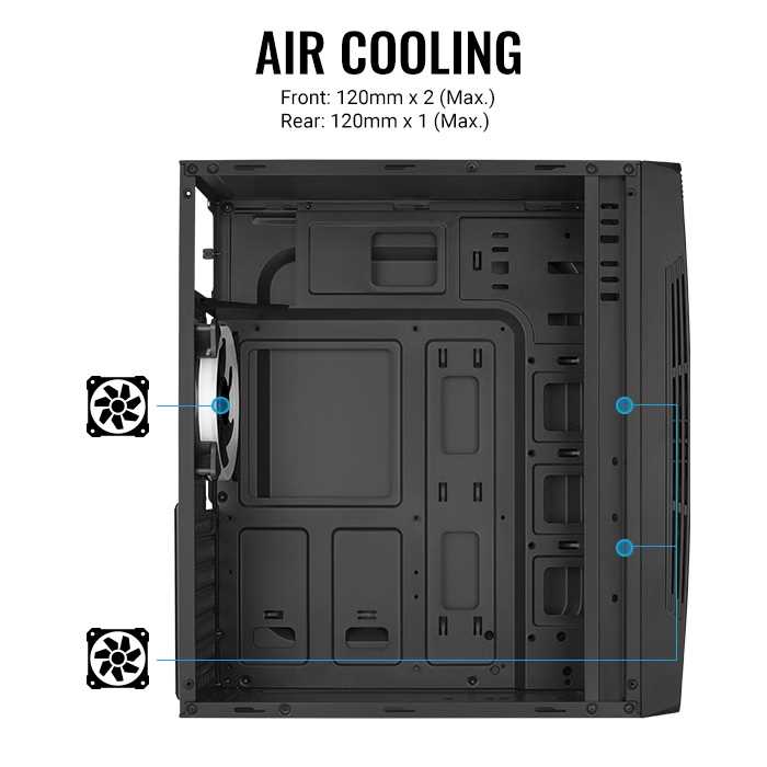 GABINETE AEROCOOL TALON G-BK V1 BLACK (MID TOWER)