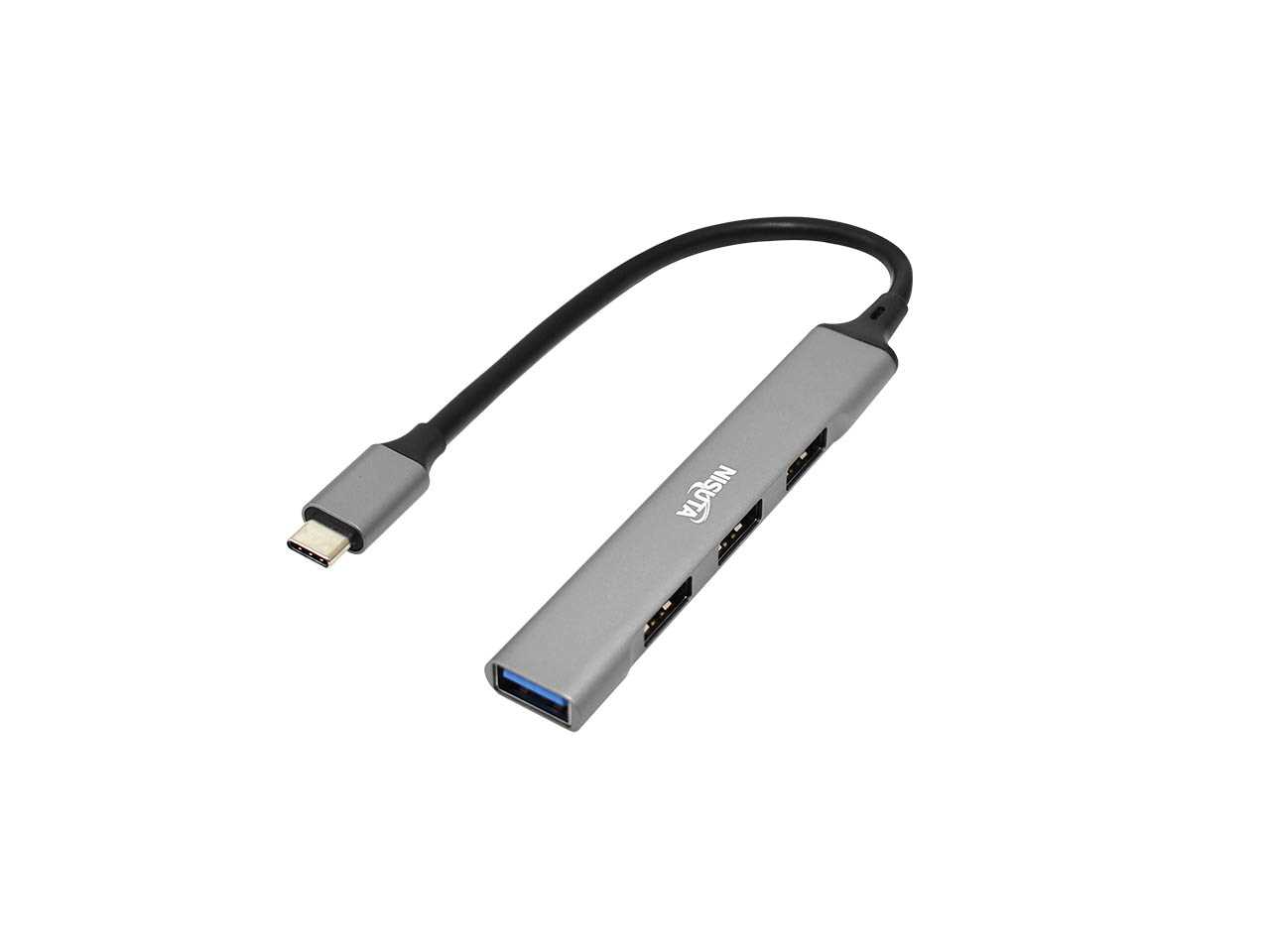 HUB USB C 3.0 3 PUERTOS 2.0 + 1XUSB 3.0 NISUTA NSUH044C