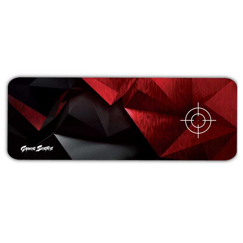 PAD MOUSE CDTEK BIGG 3 ROJO Y NEGRO XL 90X28CM
