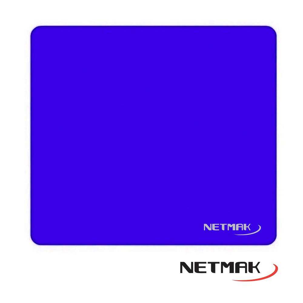 PAD MOUSE NETMAK LISO AZUL 20X20CM NM-M1228
