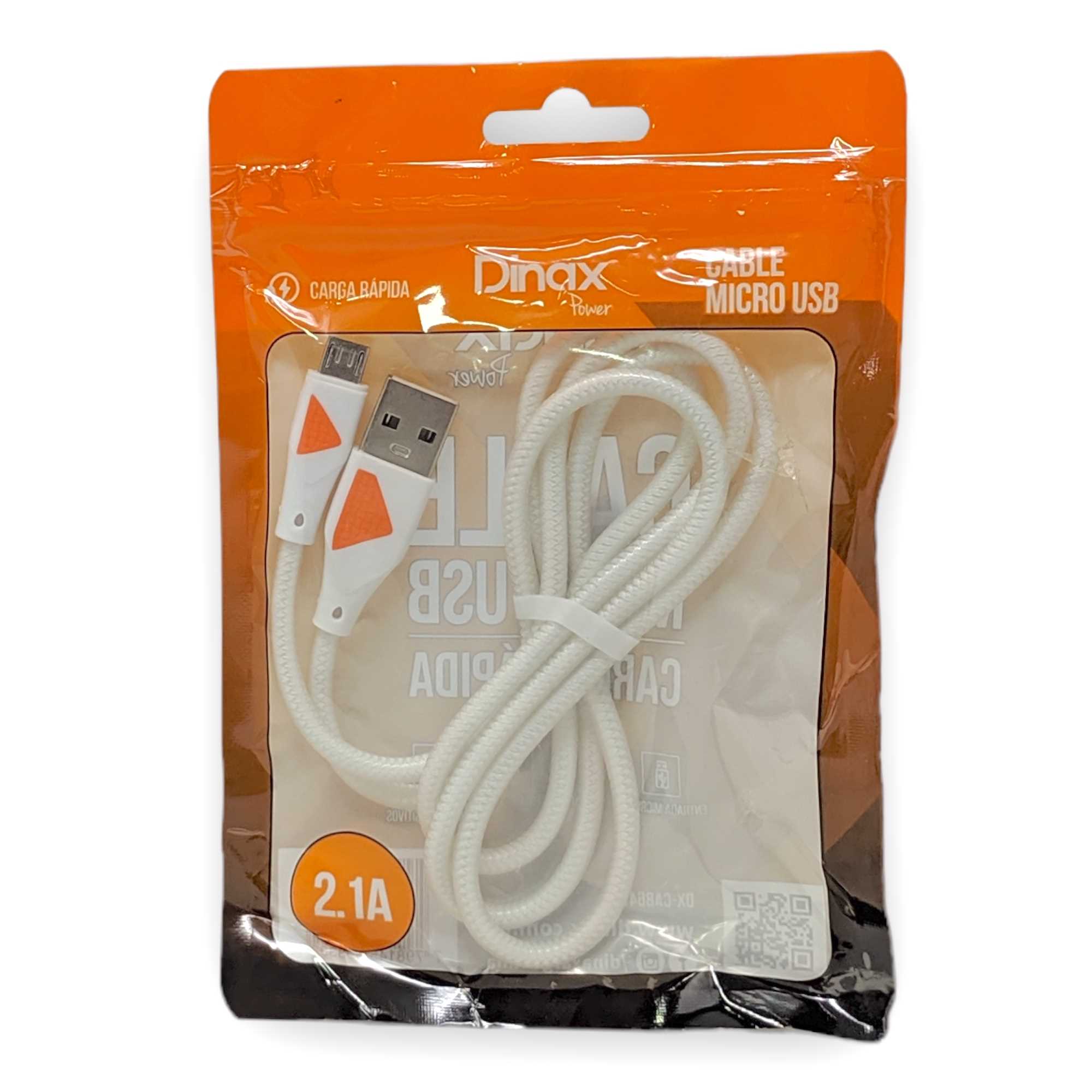CABLE USB A MICRO USB DINAX 2.1A BOLSA DXCAB99V8