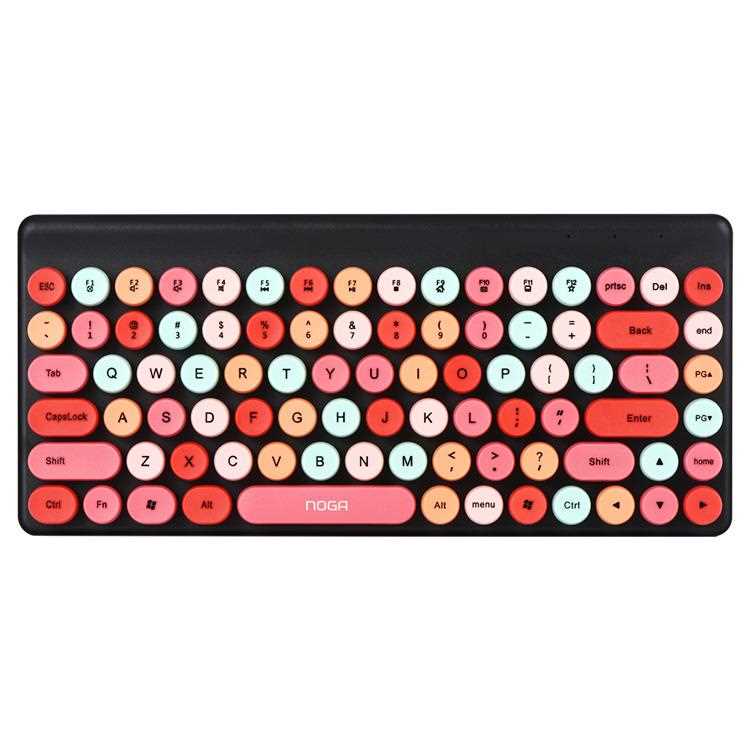 TECLADO Y MOUSE INALAMBRICO NOGANET NKB-S5700 NEGRO Y ROJO