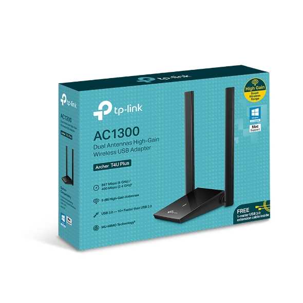 PLACA DE RED WIFI TP-LINK ARCHER T4U PLUS HG AC1300 2ANT