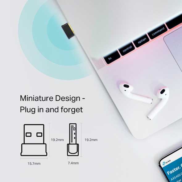 PLACA DE RED WIFI+BT DUAL BAND TP-LINK T2UB NANO