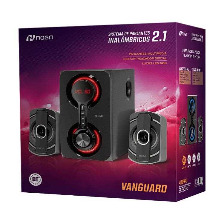 PARLANTE BLUETOOTH NOGANET 2.1 VANGUARD 5.0 50W RGB