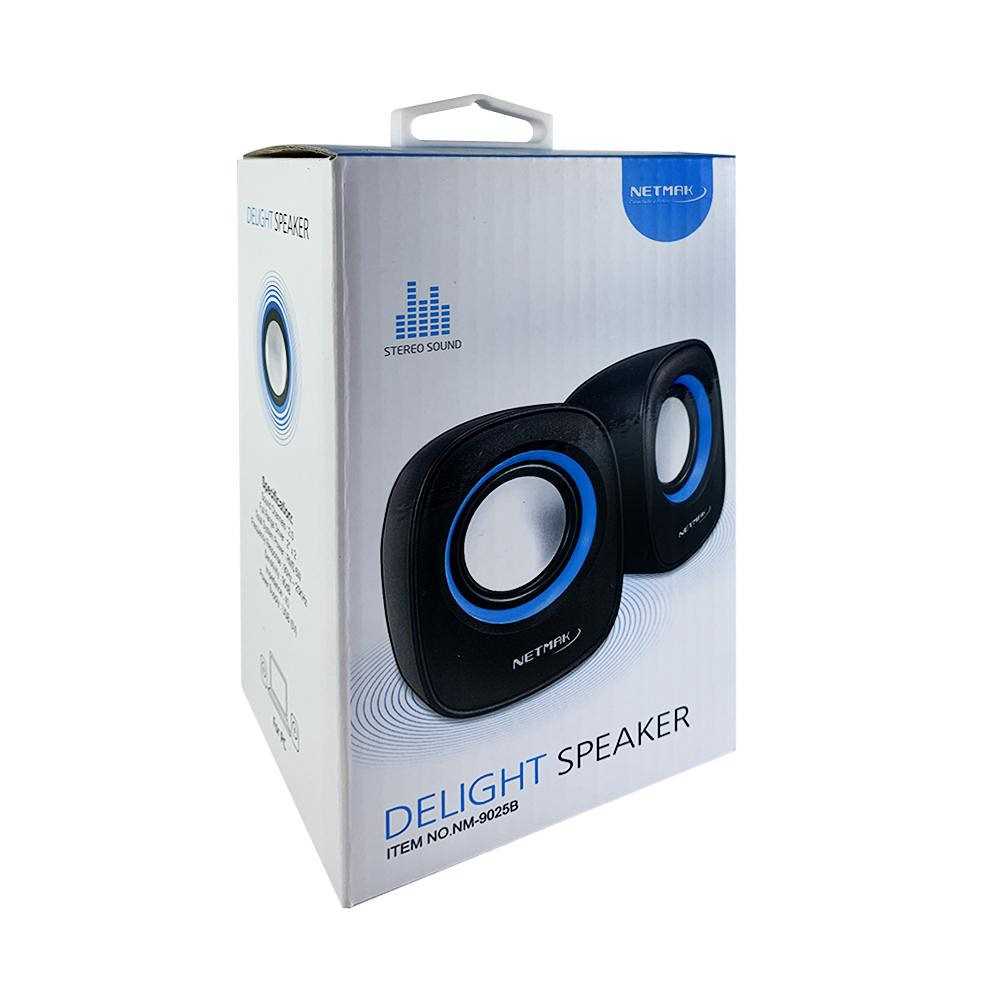 PARLANTE USB NETMAK MINI PARA PC NM-9025 BLUE