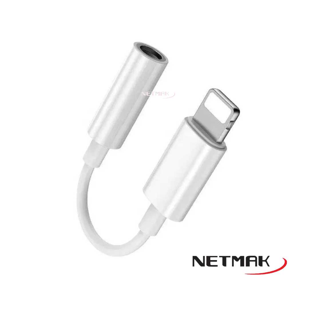 ADAPTADOR DE AURICULAR LIGHTNING A JACK NETMK NM-TC56