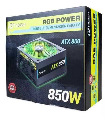 FUENTE PC NOGANET 850W RGB LED