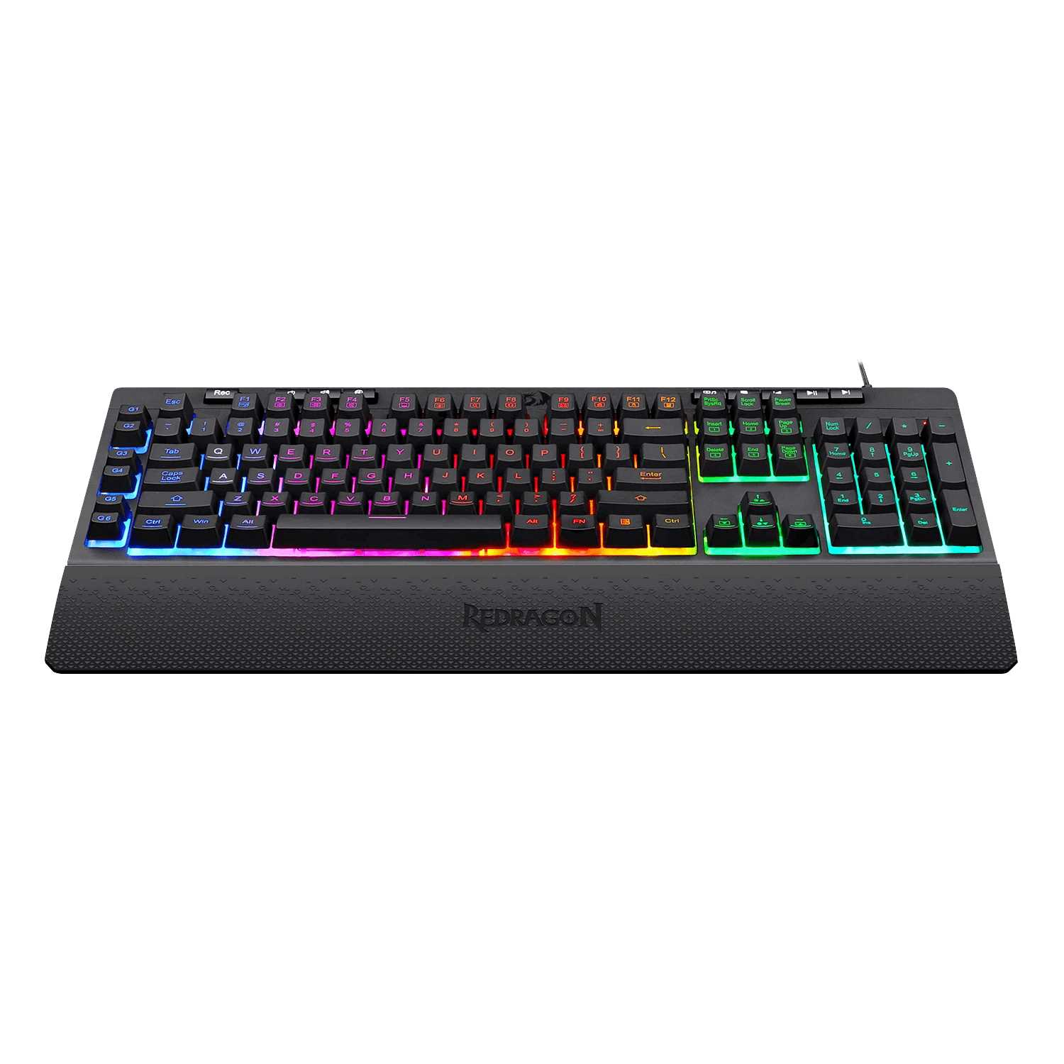 TECLADO REDRAGON K512 SHIVA RGB BLACK MEMBRANA