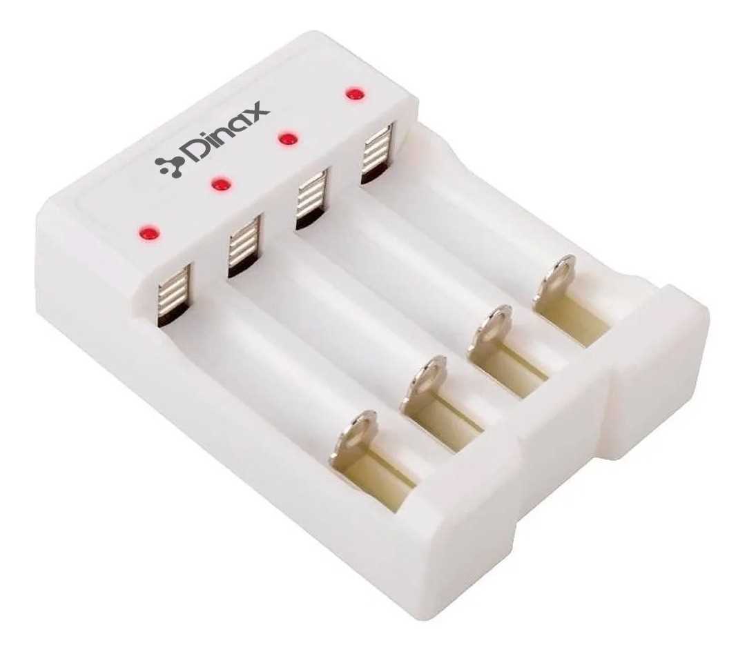 CARGADOR DE PILAS DINAX USB P/4 PILAS (AA Y AAA) DXCARBATE