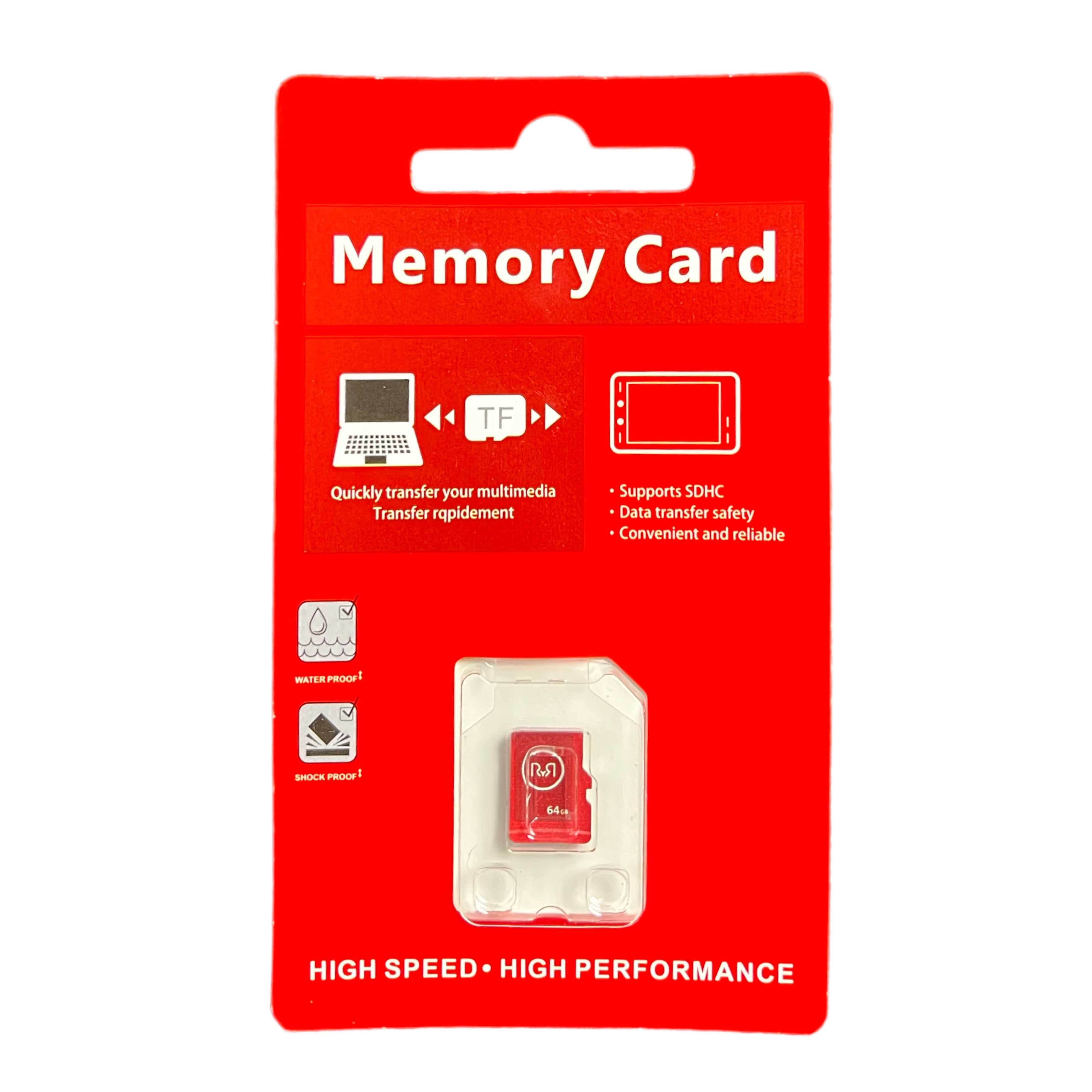MEMORIA MICRO SD 64GB RYR CLASE 4