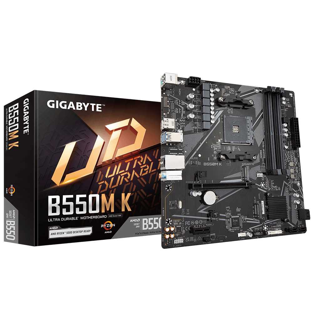 PLACA MADRE GIGABYTE B550M-K AM4 DDR4