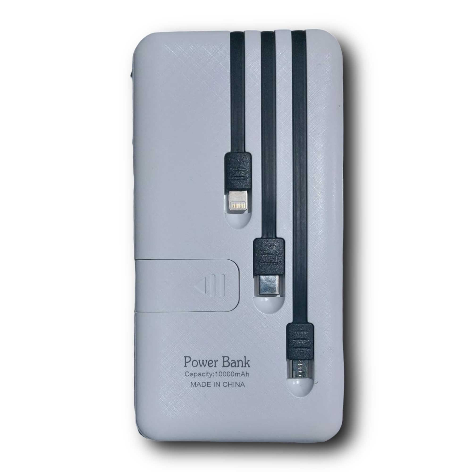 CARGADOR USB PORTATIL 10000MAH DINAX 3 CONECTORES