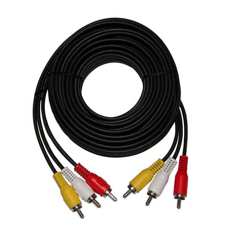 CABLE AUDIO RCA-RCA X3 (AUDIO Y VIDEO) 5M SEISA MYE-3350