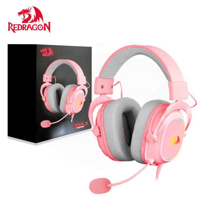 AURICULAR REDRAGON H510 ZEUS X RGB PINK