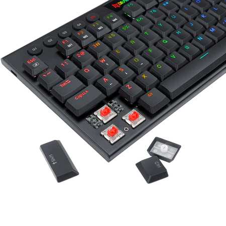 TECLADO REDRAGON K622-RGB-SP RD HORUS TKL SW RED