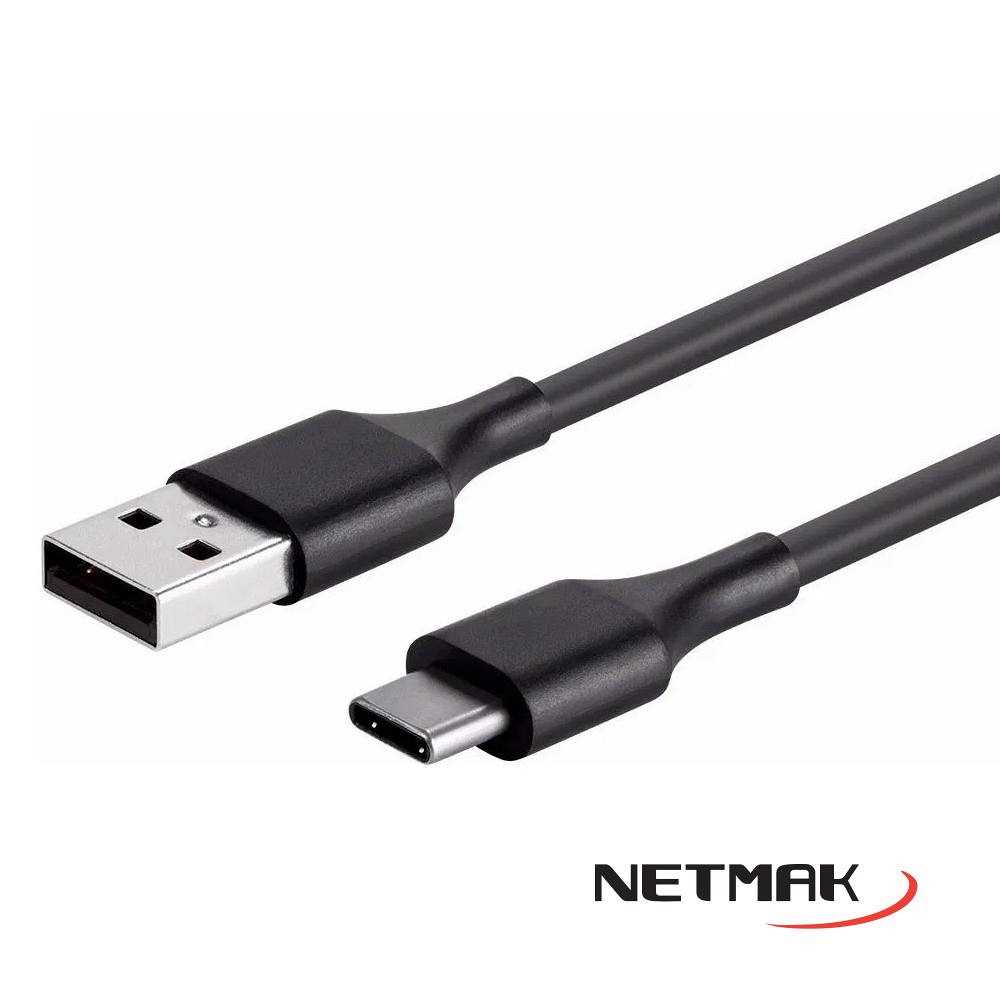 Cable USB a USB Tipo C 1.5 Mts Netmak (NM-C99)