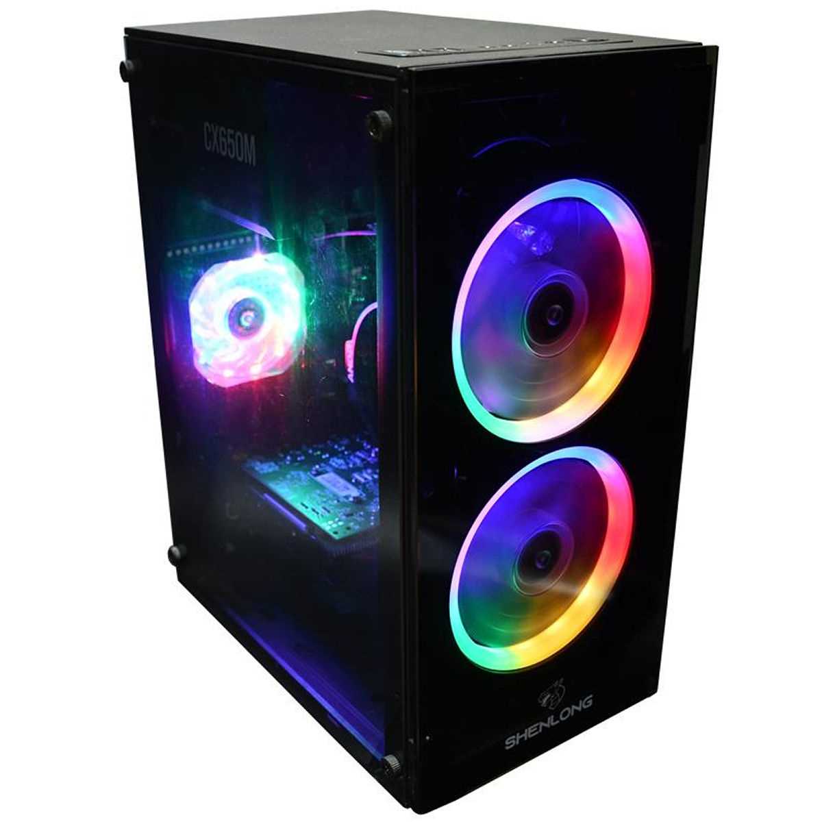 GABINETE SHENLONG GAMER GT-503 ACRILICO MINI-TOWER RGB