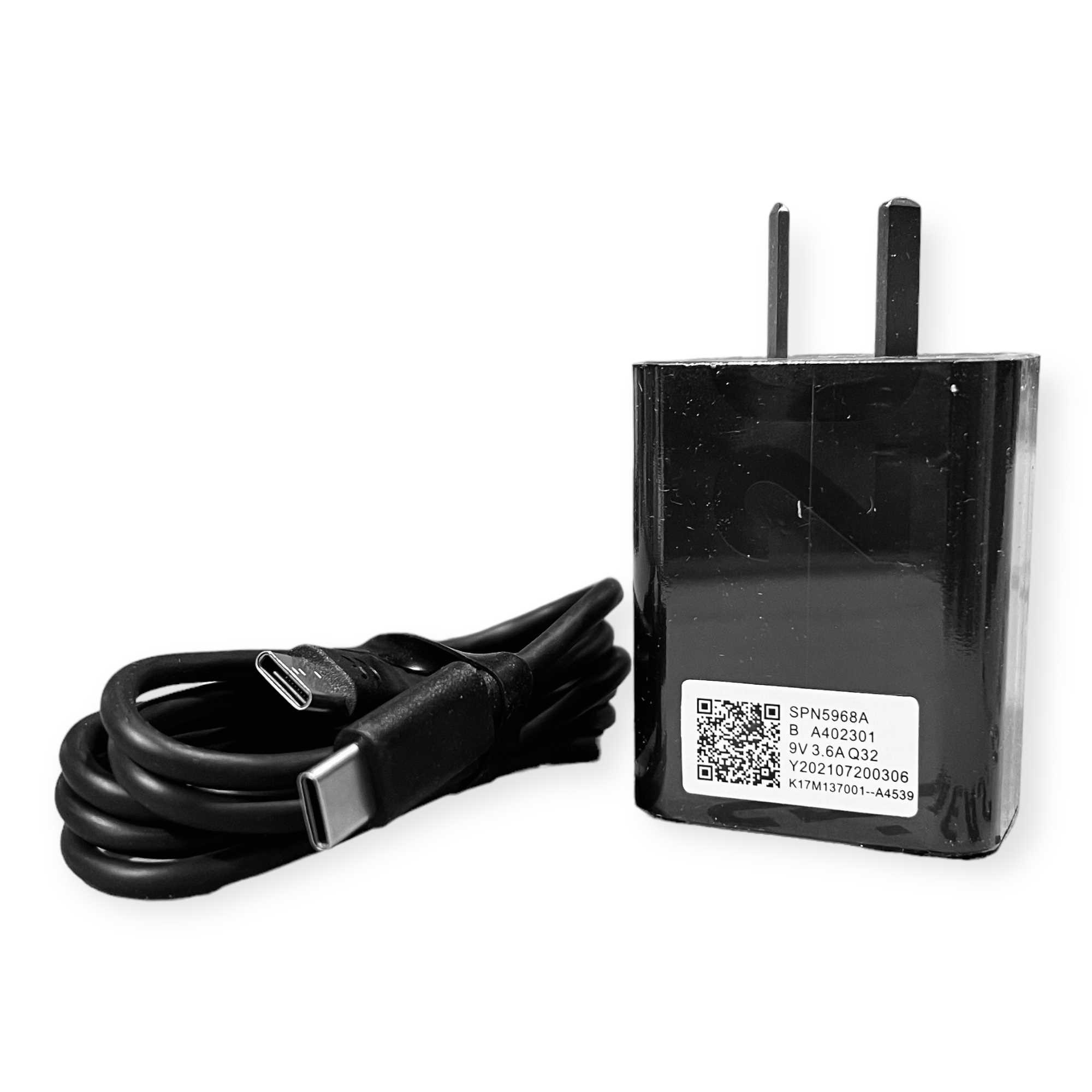 CARGADOR 220V TIPO C MOTOROLA 20W + CABLE OEM REPLICA