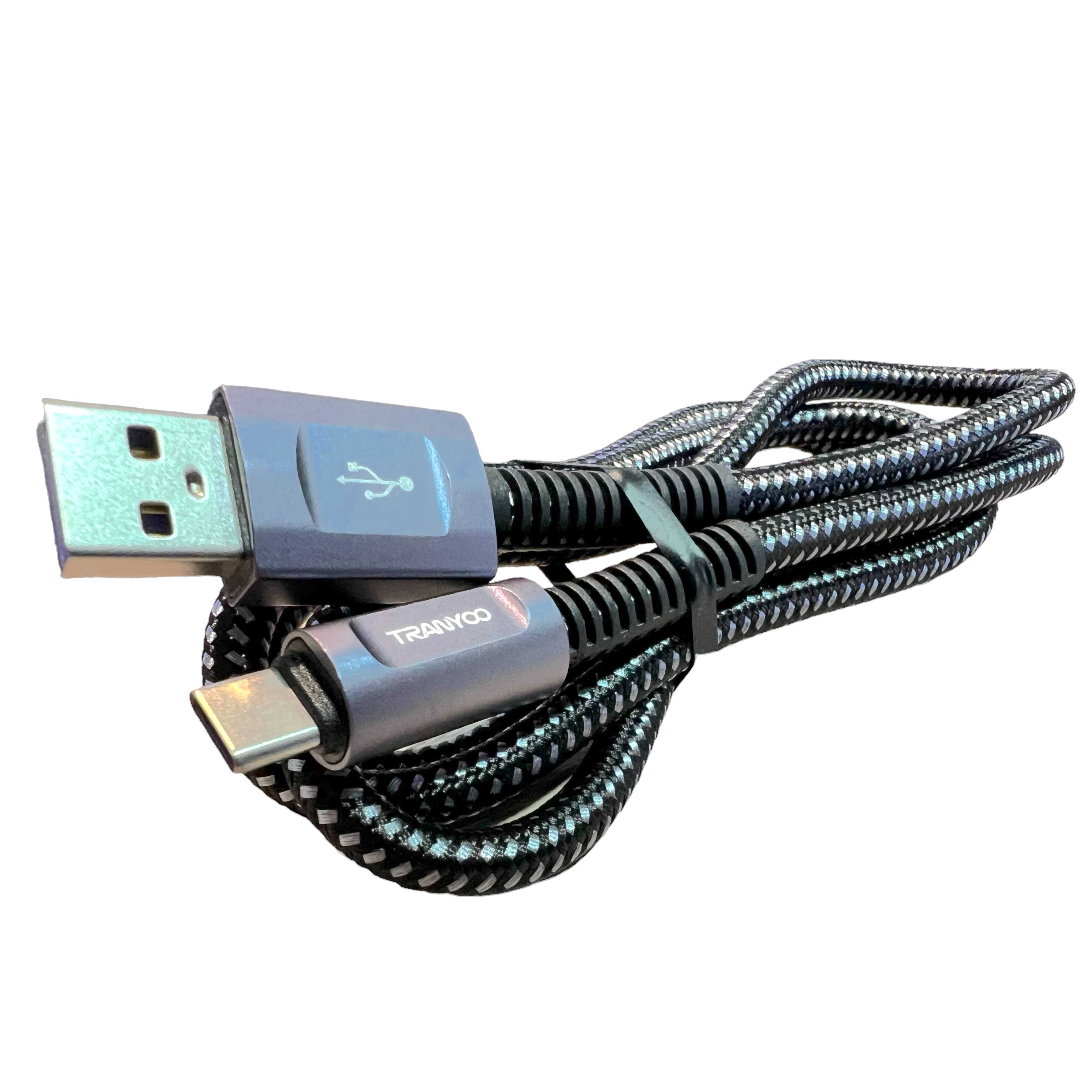 CABLE USB A TIPO C TRANYOO 1M 6A T-X21C