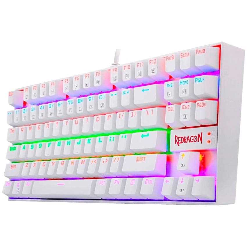 TECLADO REDRAGON KUMARA K552 RAINBOW SW-RED SPANISH WHITE