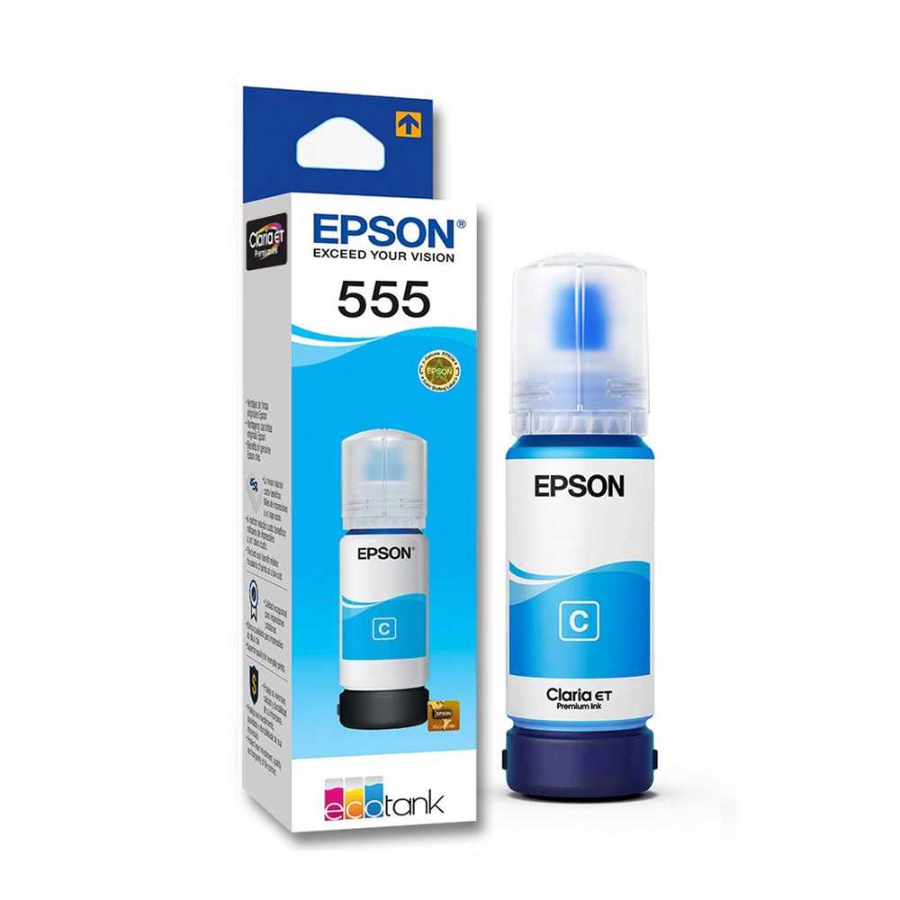 TINTA EPSON ORIGINAL 555 P/L8180 CYAN
