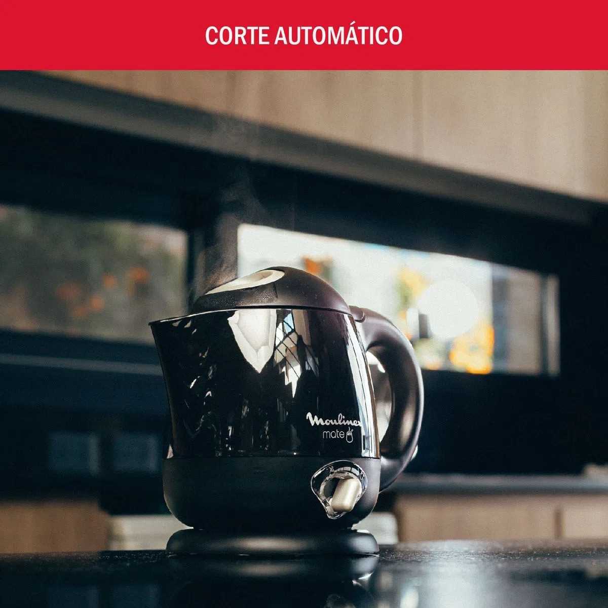 PAVA ELECTRICA MOULINEX 1L C/CORTE AUT. NEGRO BY3975AR