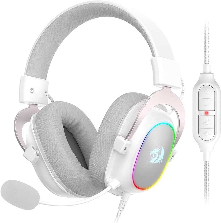 AURICULAR REDRAGON H510W ZEUS X RGB WHITE