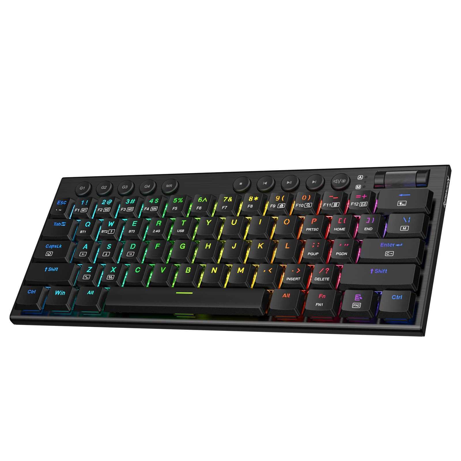 TECLADO REDRAGON K632-RGB HORUS MINI SW RED BT+WIFI