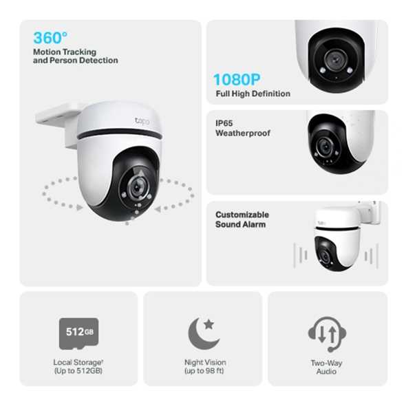 CAMARA IP WIFI TP-LINK TAPO C500 EXTERIOR