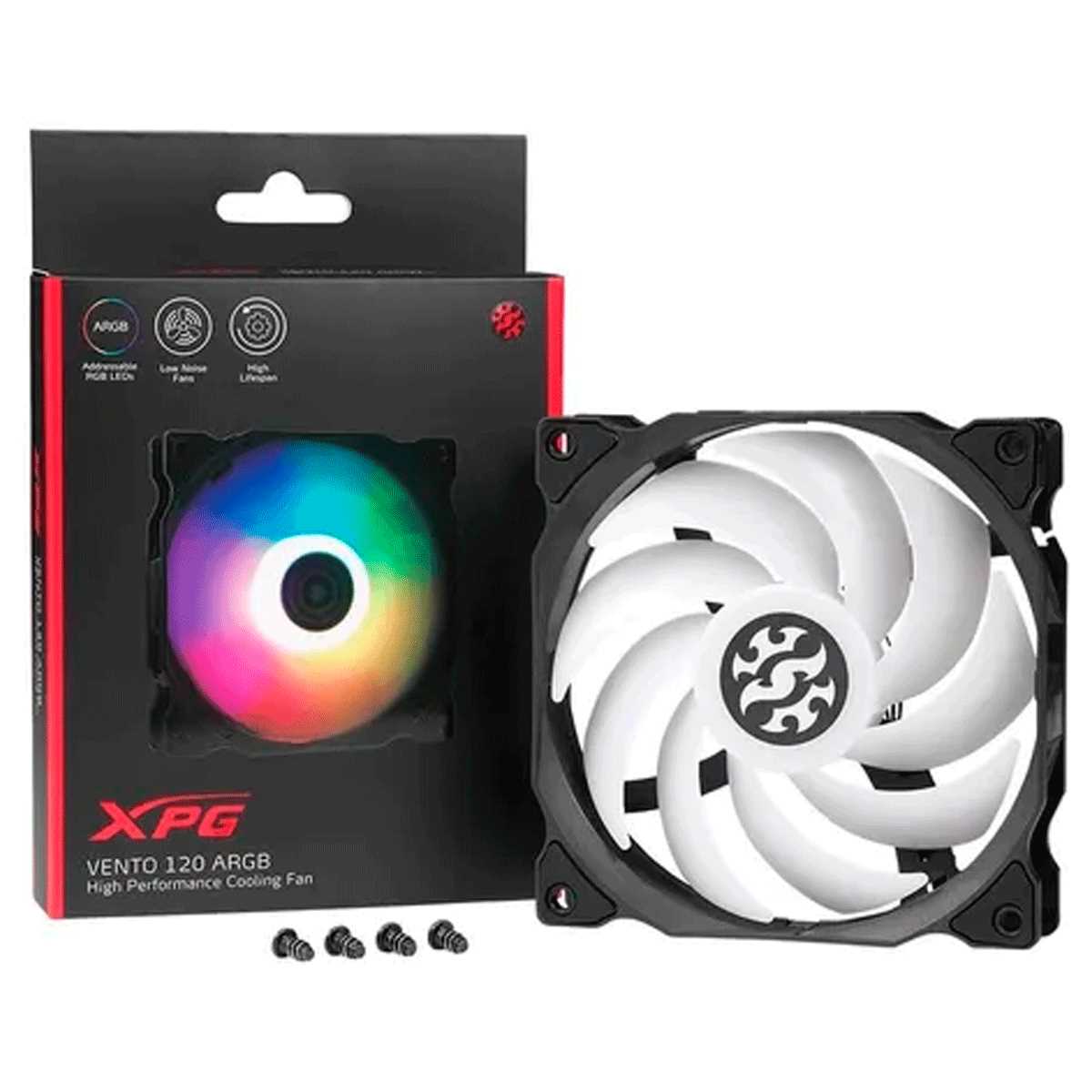 COOLER VENTILADOR ADATA VENTO 120MM (ARGB) BLACK