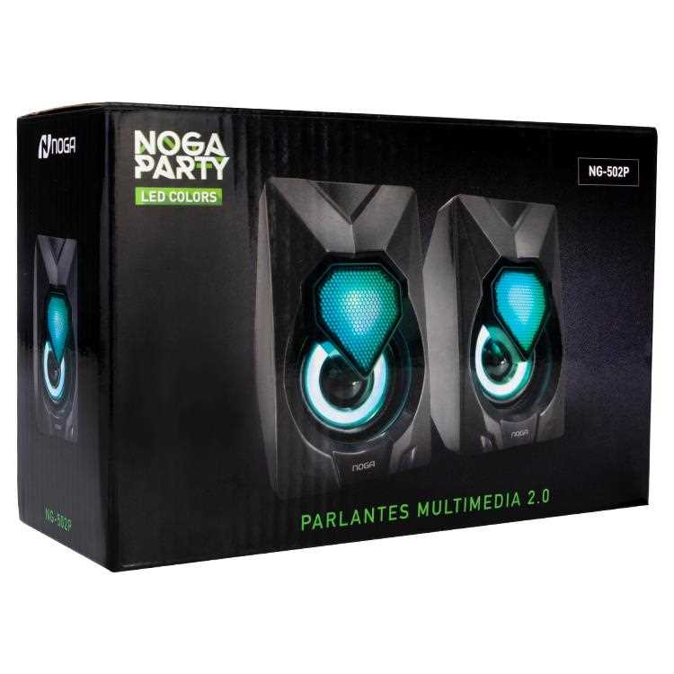PARLANTE NOGANET 2.0 GAMER NG-502P 6W