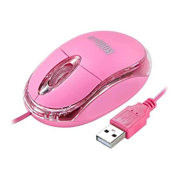 MOUSE NOGANET USB OPTICO NG-611 ROSA