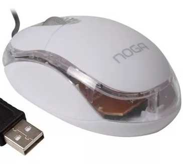 MOUSE NOGANET USB OPTICO NG-611 BLANCO