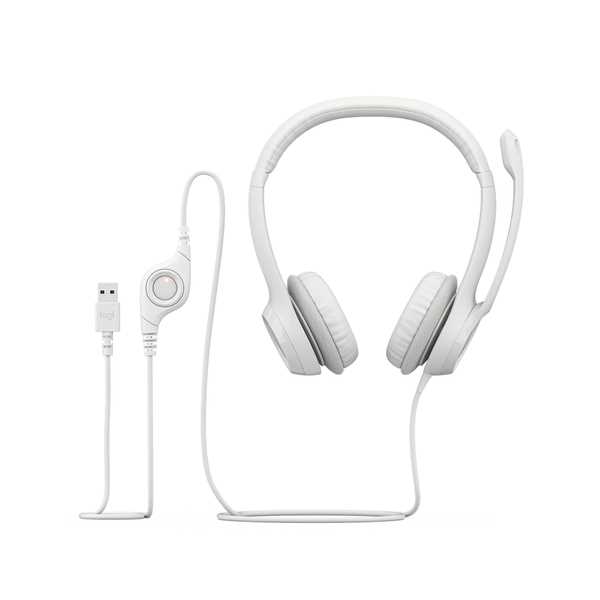 AURICULAR LOGITECH H390 WHITE VINCHA C/MIC USB