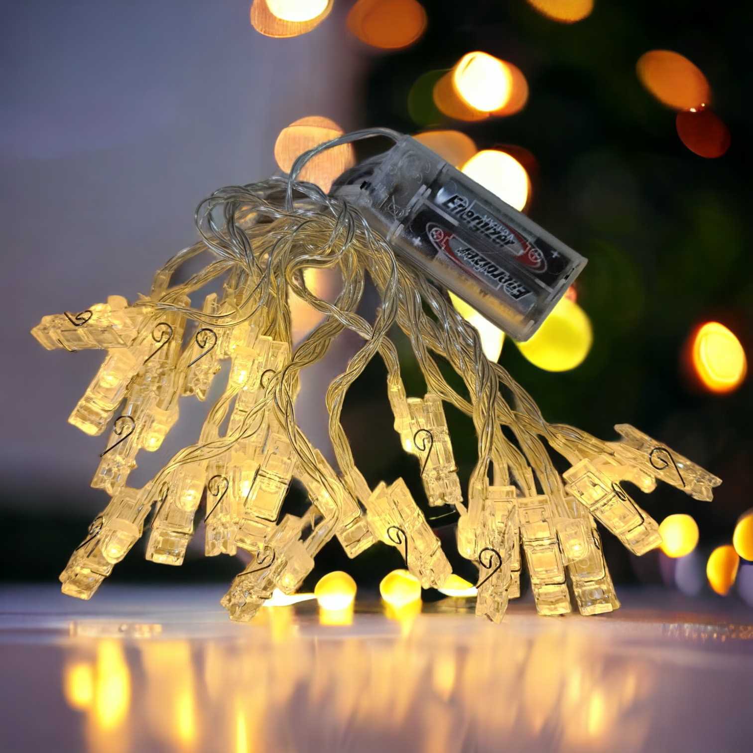 LAMPARA GUIRNALDA FULL LI-9020 20 LED BROCHES CALIDO 4.5 A PILAS