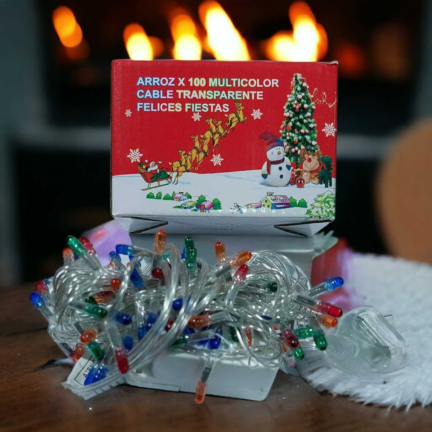 LAMPARA GUIRNALDA FULL LI-9015 100LED MULTICOLOR A 220V