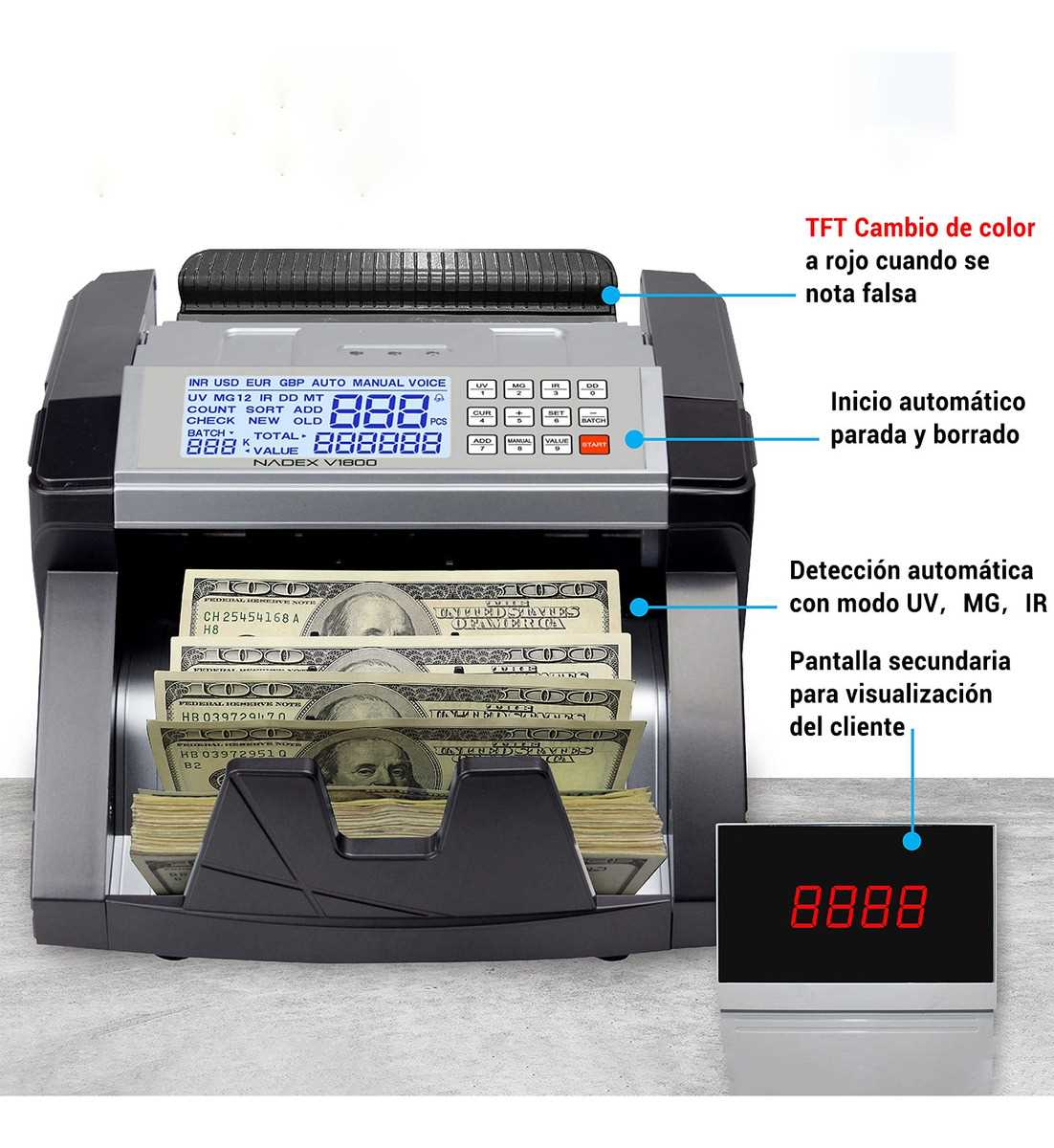 CONTADOR DE BILLETES DINAX CONCB01B