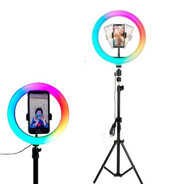 TRIPODE PARA CELULAR DINAX 2.1M + ARO LUZ 45CM DXTRILUZ18