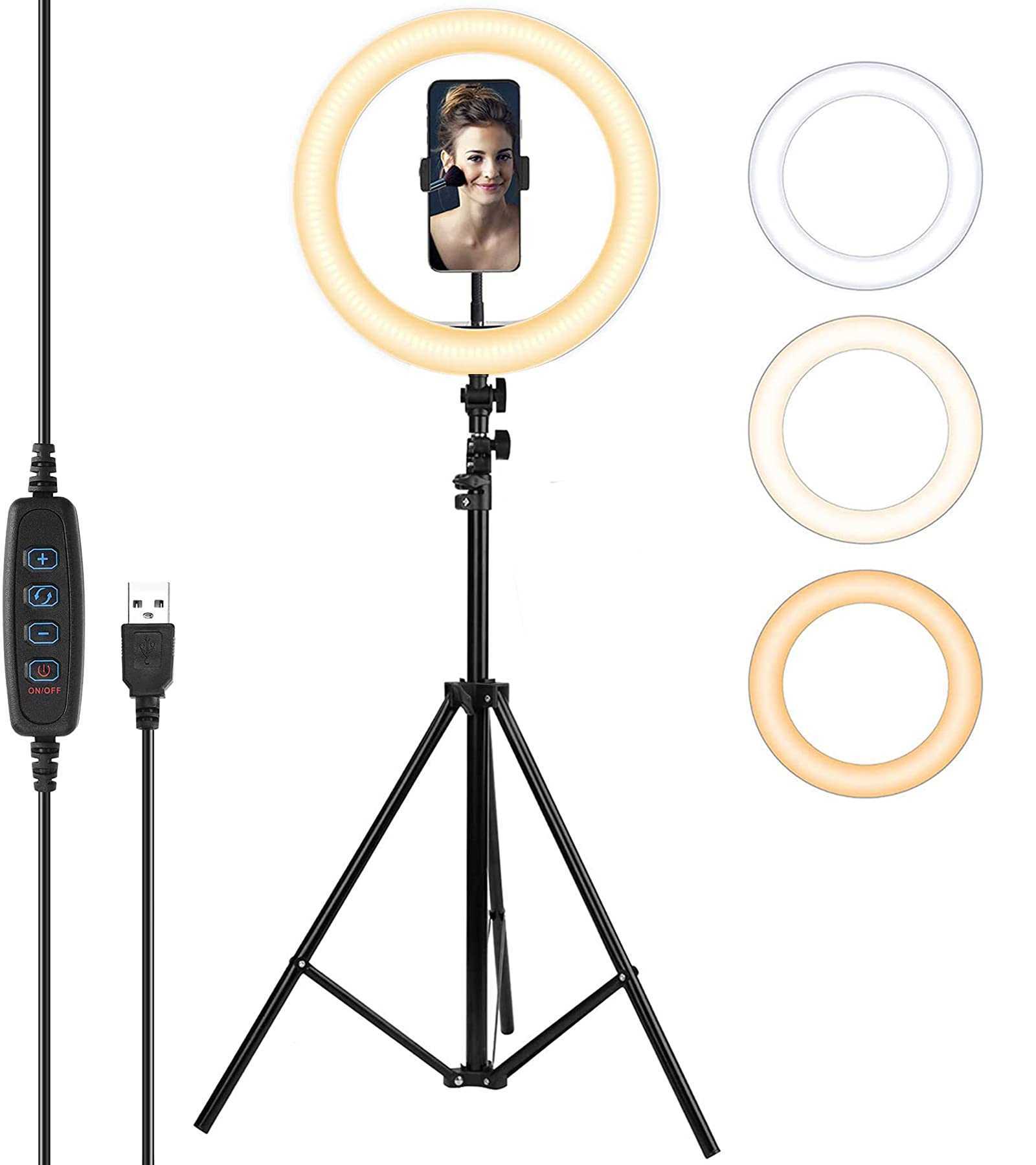 TRIPODE PARA CELULAR DINAX 2.1M + ARO LUZ 36CM DXTRILUZ14