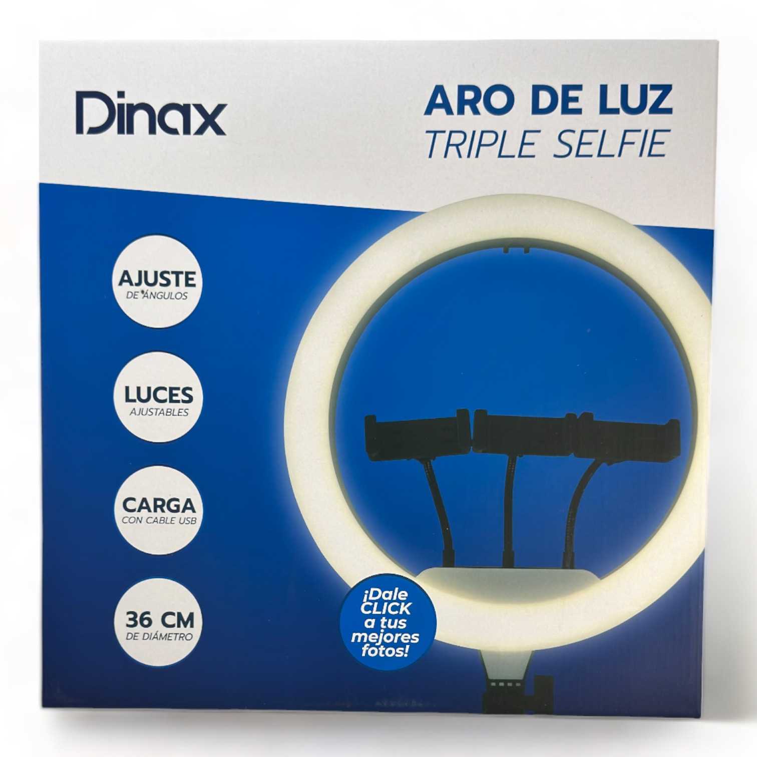 TRIPODE PARA CELULAR DINAX 2.1M + ARO LUZ 26CM DXTRIPARO2