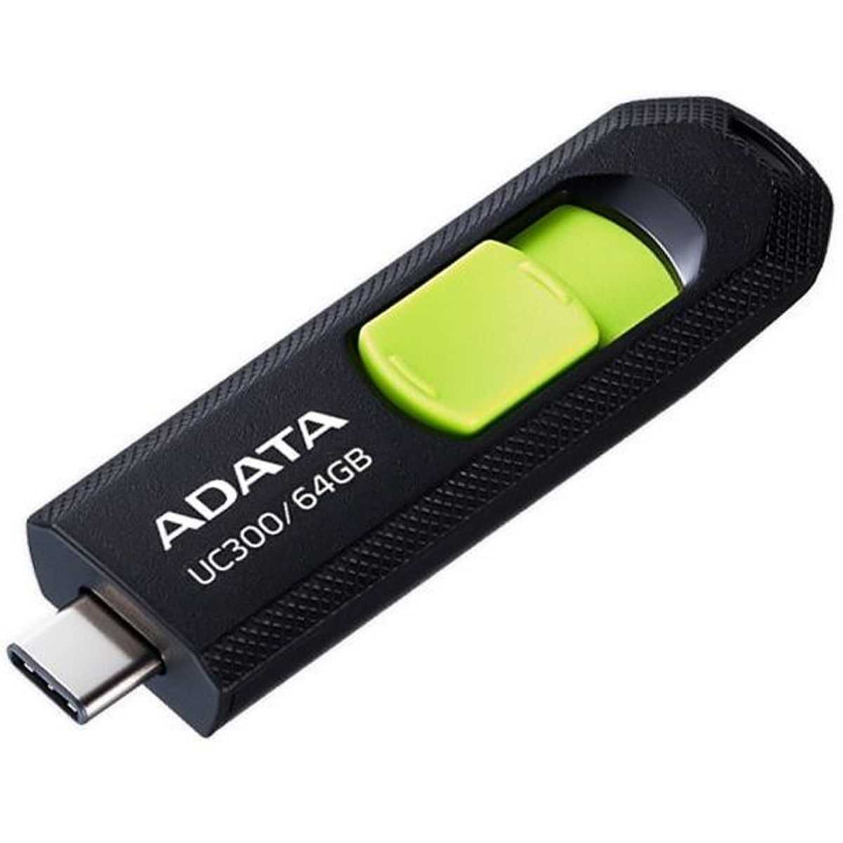 PENDRIVE 64GB 3.2 ADATA UC300 TIPO C VERDE NEGRO