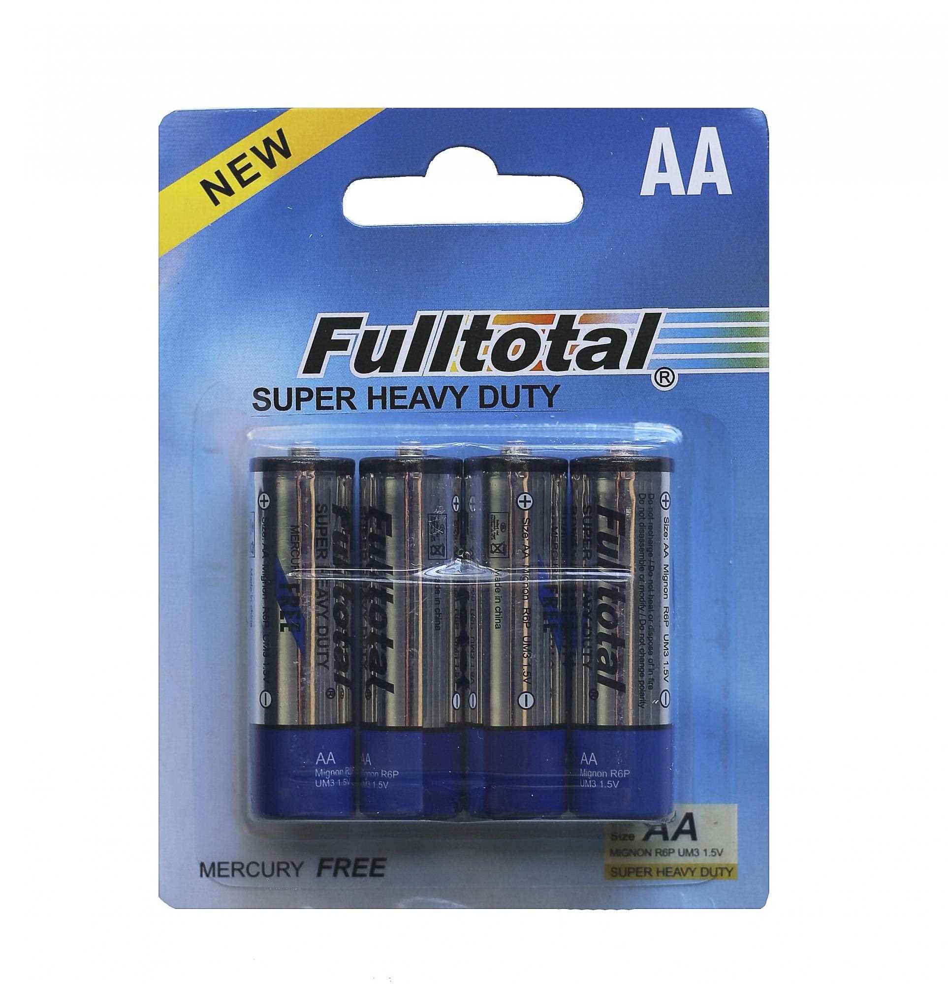 PILA FULLTOTAL AA SUPER HEAVY DUTY X4