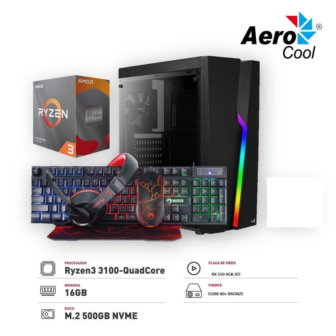 自作PC Ryzen 眠 3 3100 A520M M.2 128 RX580