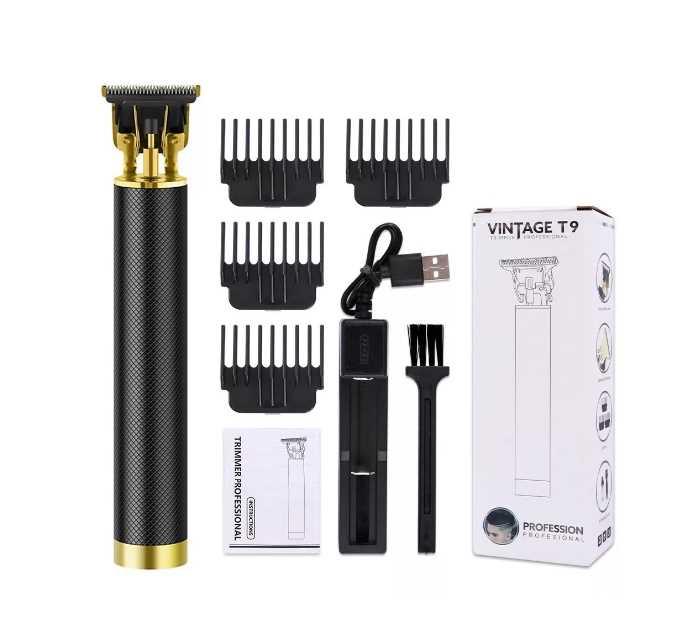 CORTADOR DE PELO TRIMMER T9 VINTAGE NEGRO