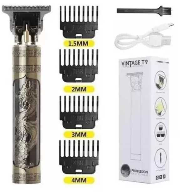 CORTADOR DE PELO TRIMMER T9 VINTAGE DRAGON USB