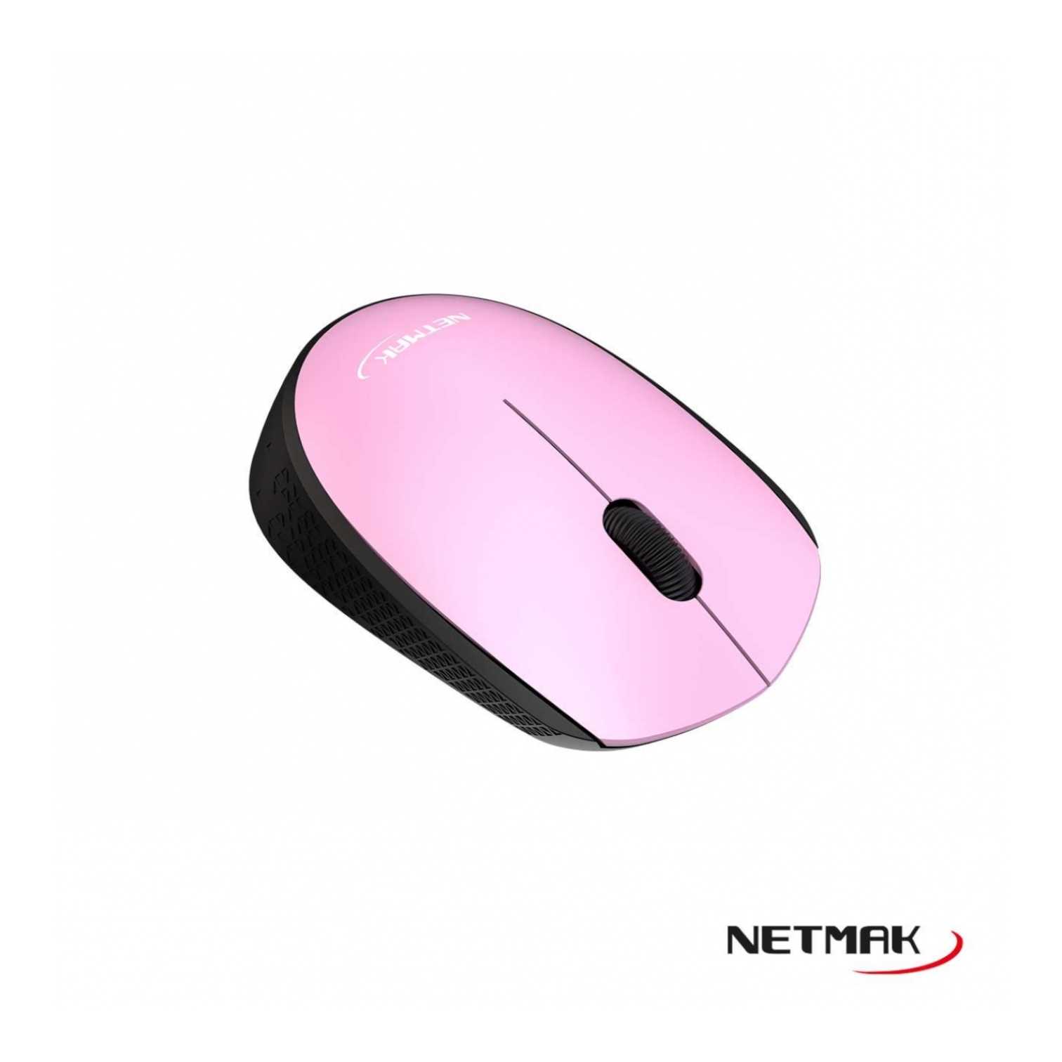 MOUSE NETMAK INALAMBRICO NM-M680 ROSA