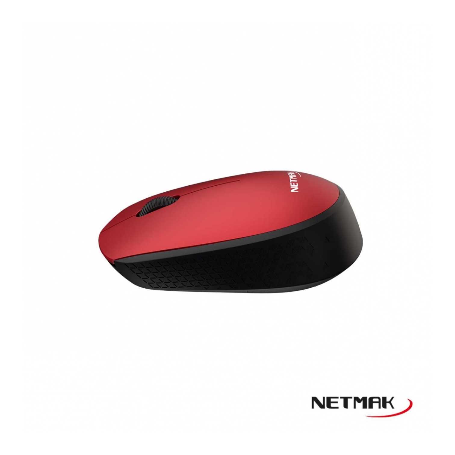 MOUSE NETMAK INALAMBRICO NM-M680 ROJO