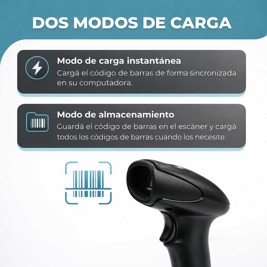 LECTOR DE CODIGO BARRA LASER GLOBAL 1D BS-1DUSB
